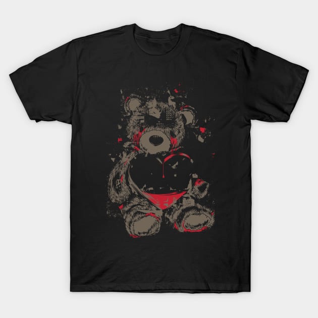 Bear Cry Me A River Version T-Shirt by NiceIO